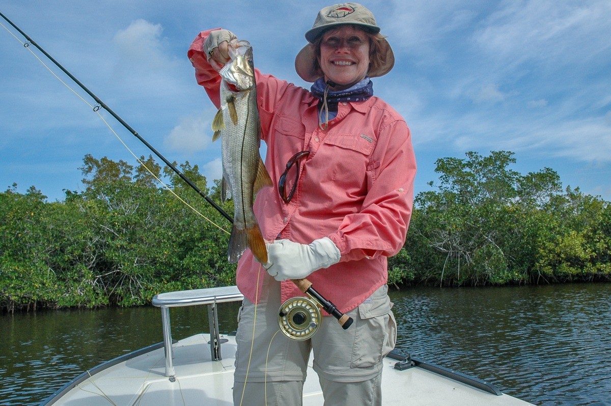 Fly Fishing for Snook in the Everglades National Park and Florida Keys.